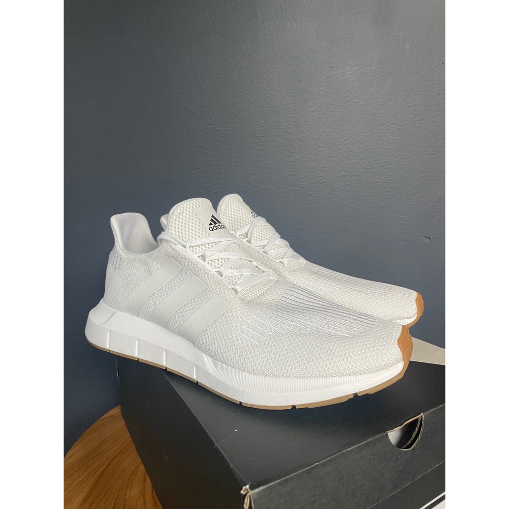 Adidas Swift Run 1.0 Sneakers White Tan Sole Size 10 NWT